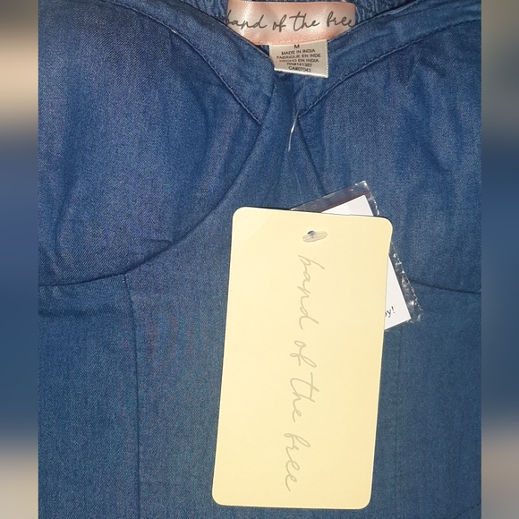 Demin & floral maxi dress - Picture 3 of 5